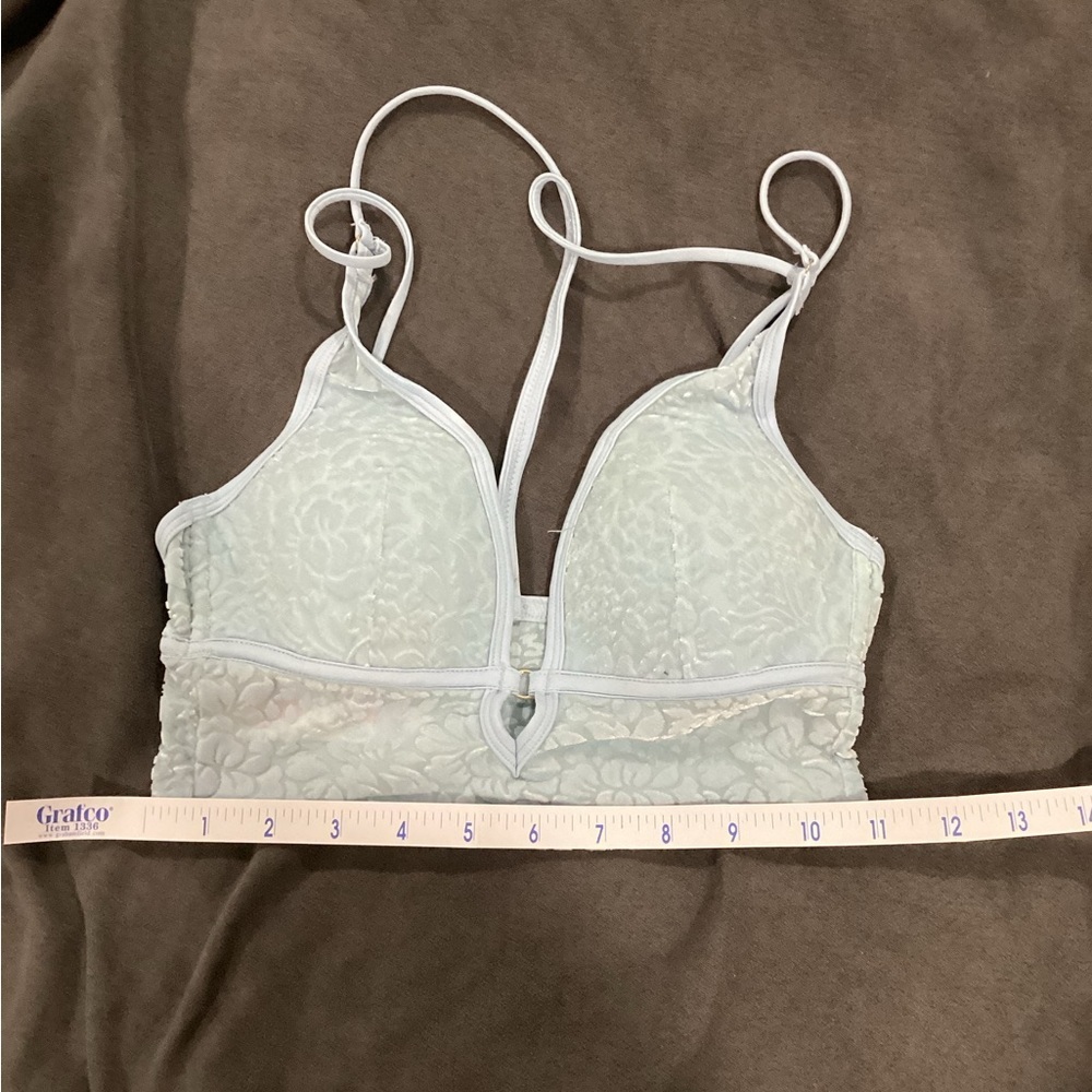 PINK Victoria’s Secret Velvet Bralette in Baby Blue - Picture 5 of 5